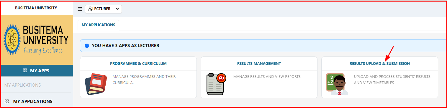 Results upload and submission