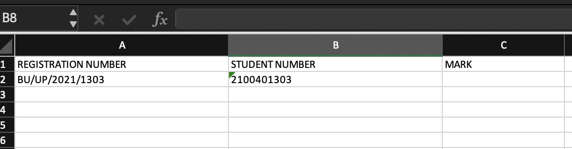 Supplementary mark view